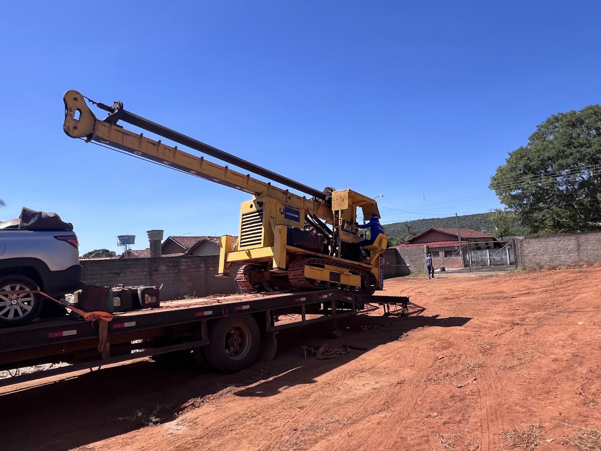 Fundação para galpão industrial em Minas Gerais